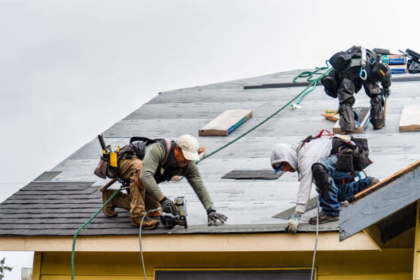 Professional Roofing technician working in Union Hill, NY